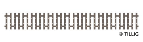 Tillig 83190 - TT - Flex-Schwellenband Zwangsgleis beidseitig, 166 mm